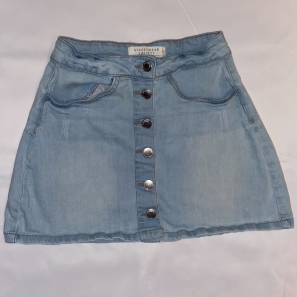 Streetwear Society Dresses & Skirts - Streetwear Society Jean Mini Skirt